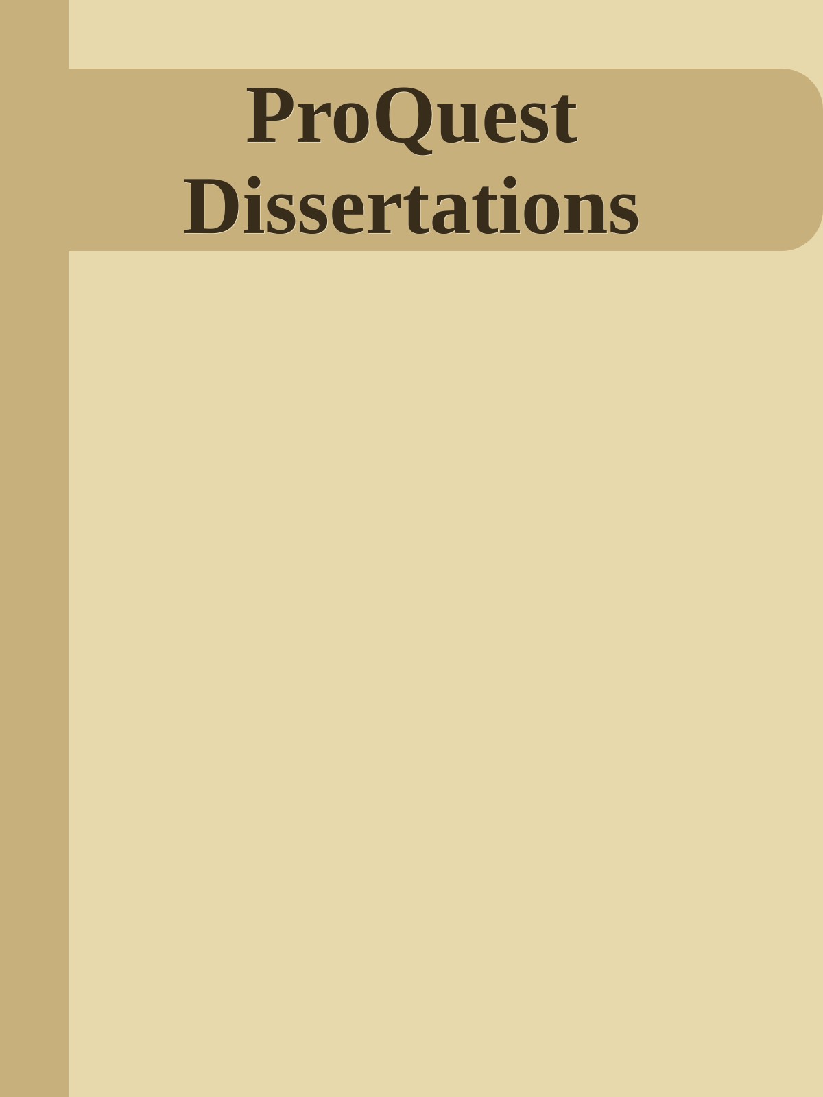 ProQuest Dissertations
