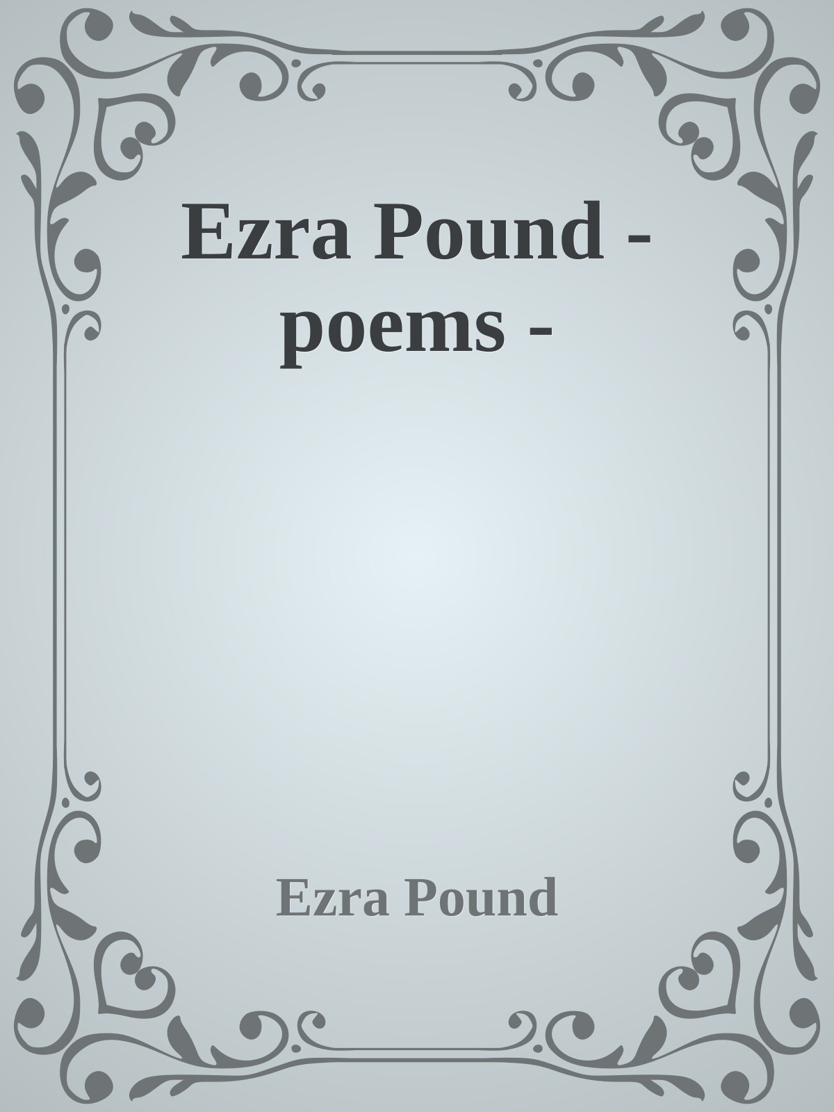 Ezra Pound - poems -