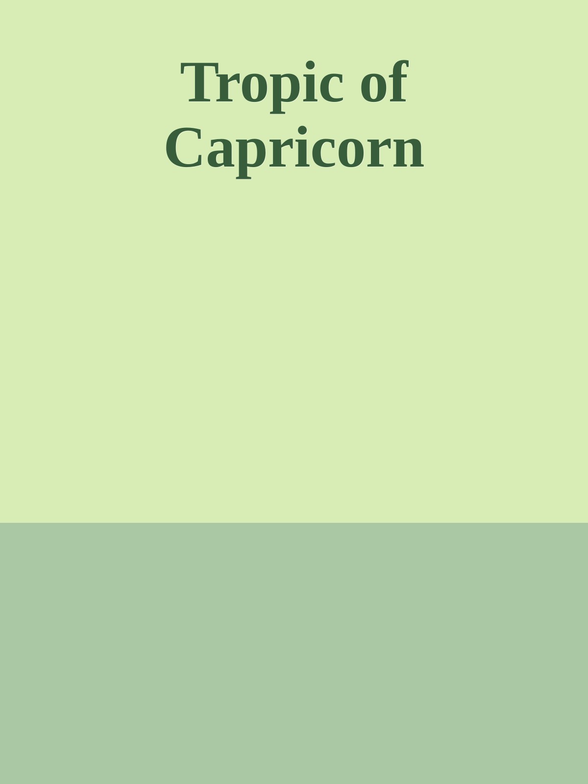 Tropic of Capricorn
