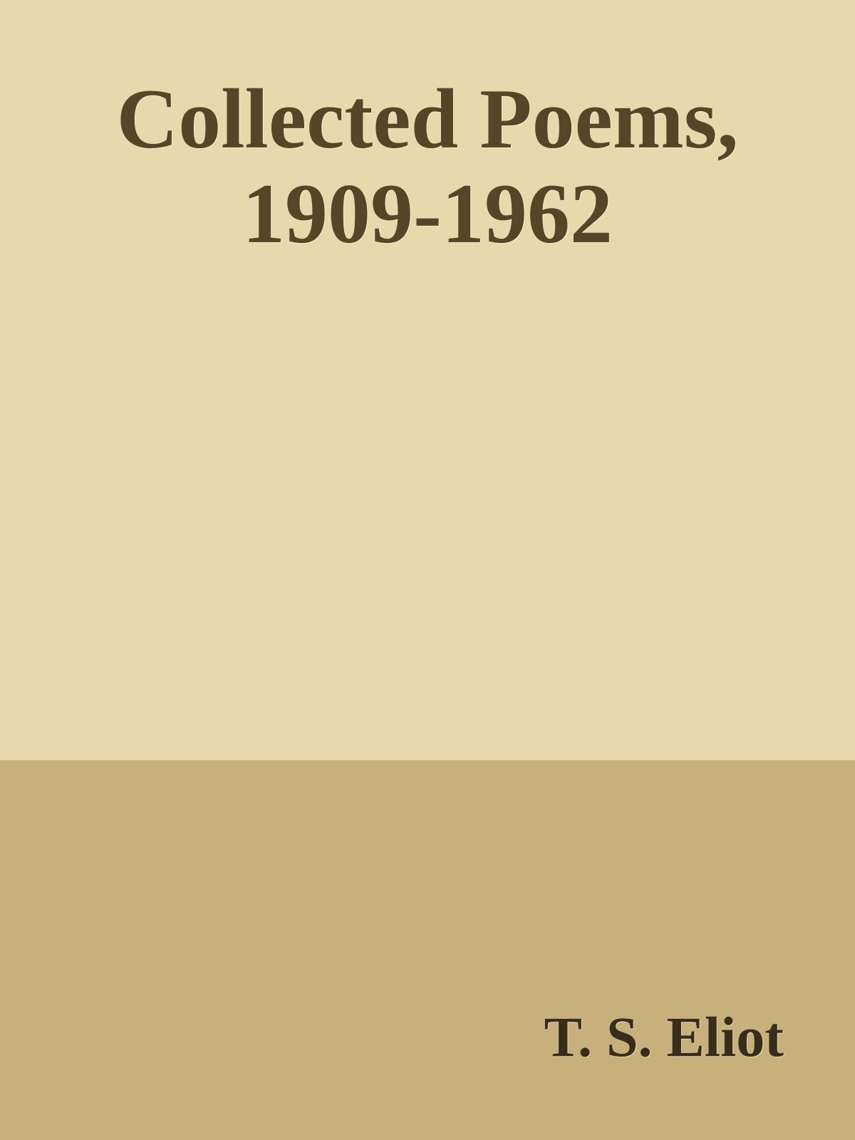 Collected Poems, 1909-1962